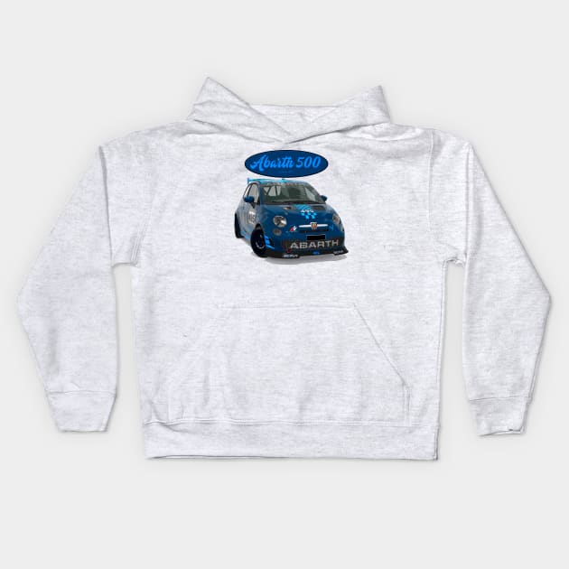 ABARTH 500 495 Kids Hoodie by PjesusArt